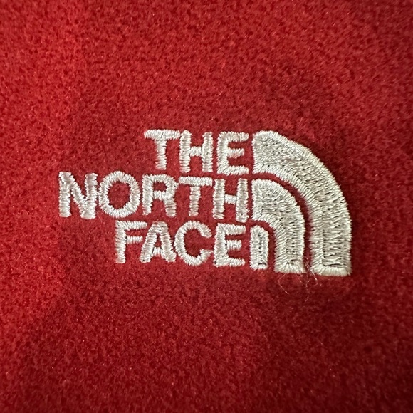 The North Face Red Long Sleeve Fleece Shirt - Picture 3 of 4